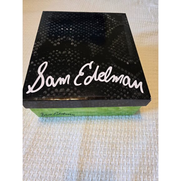 Sam Edelman Susie Dark Red Suede Block Heel Ankle Strap Sandals Size 10M - Picture 3 of 12